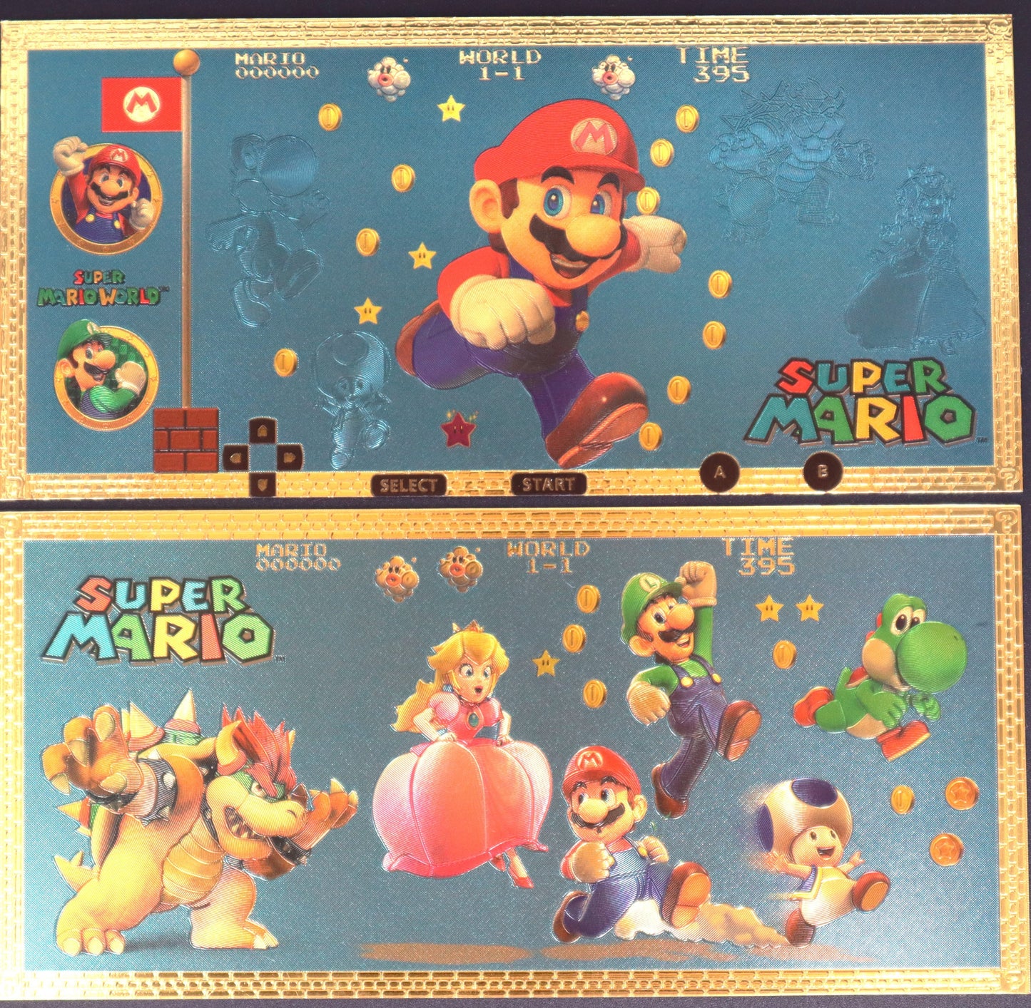 Mario and Friends Collectible Golden Foil Banknote