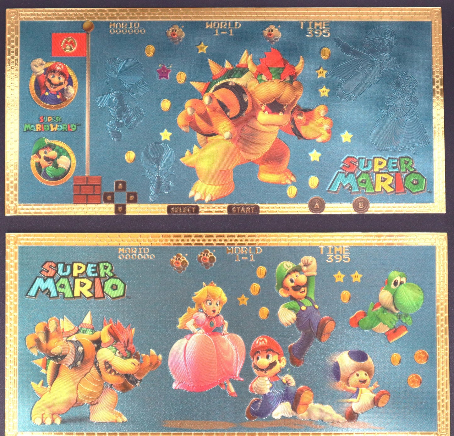 Mario and Friends Collectible Golden Foil Banknote