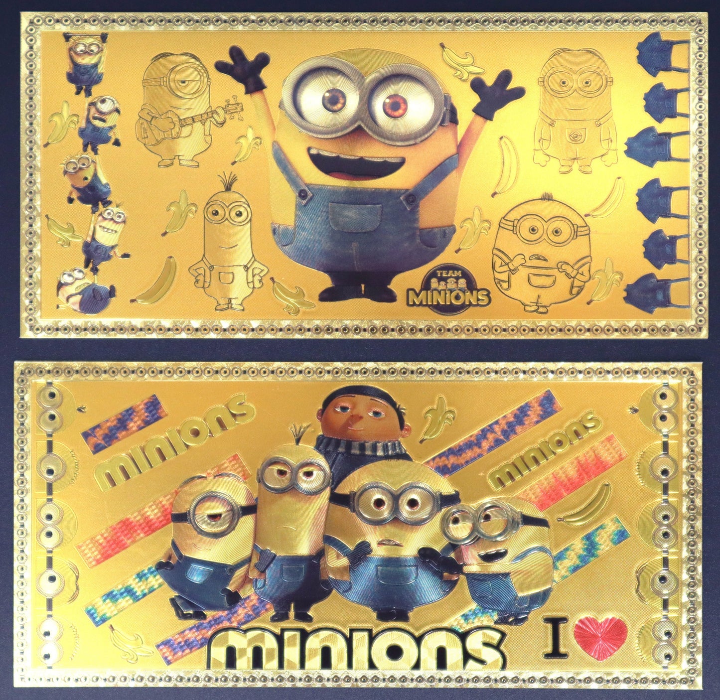 Minions Collectible Golden Foil Banknotes