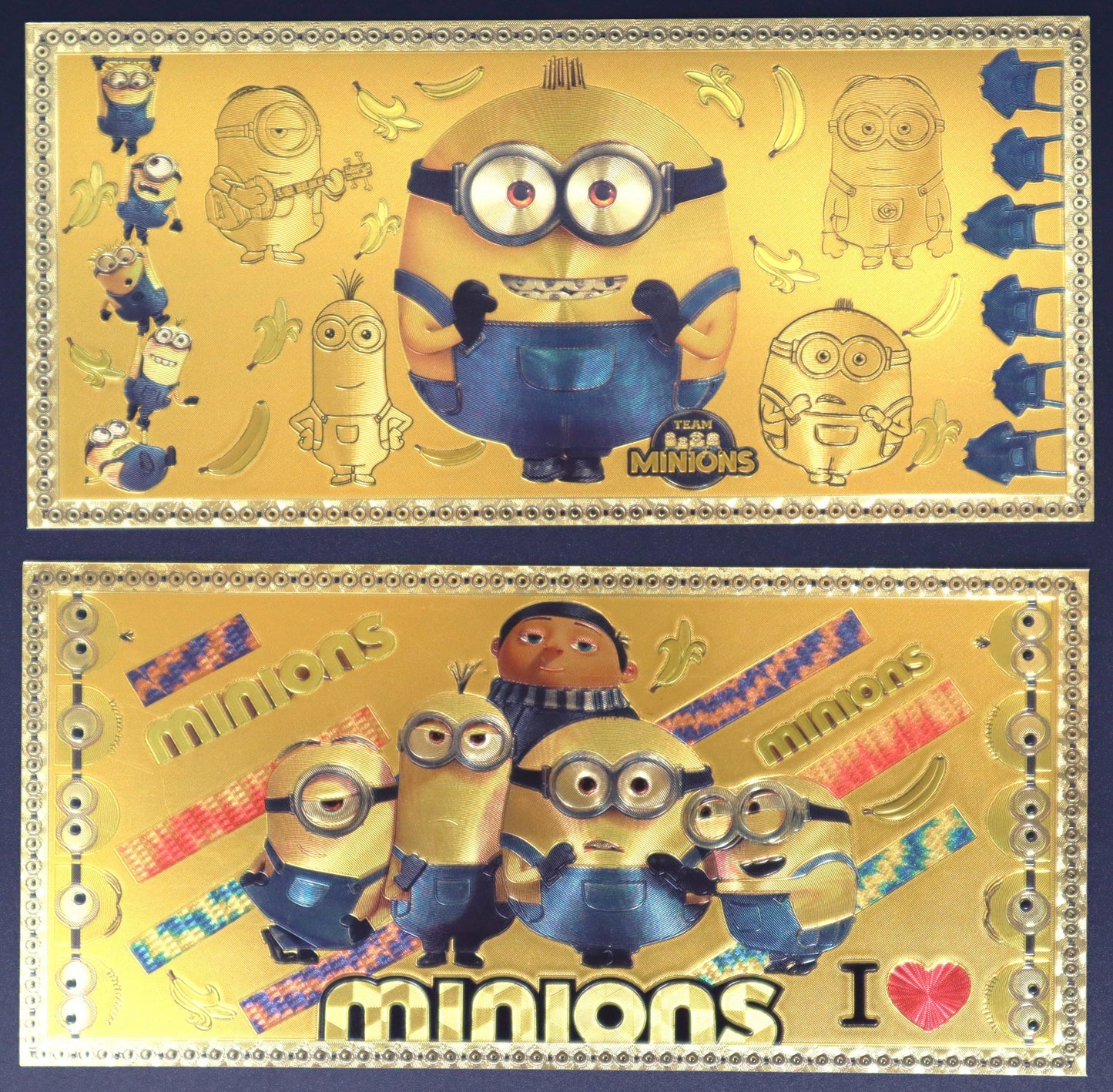 Minions Collectible Golden Foil Banknotes