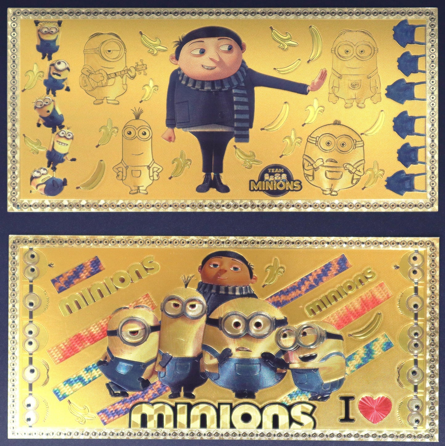 Minions Collectible Golden Foil Banknotes