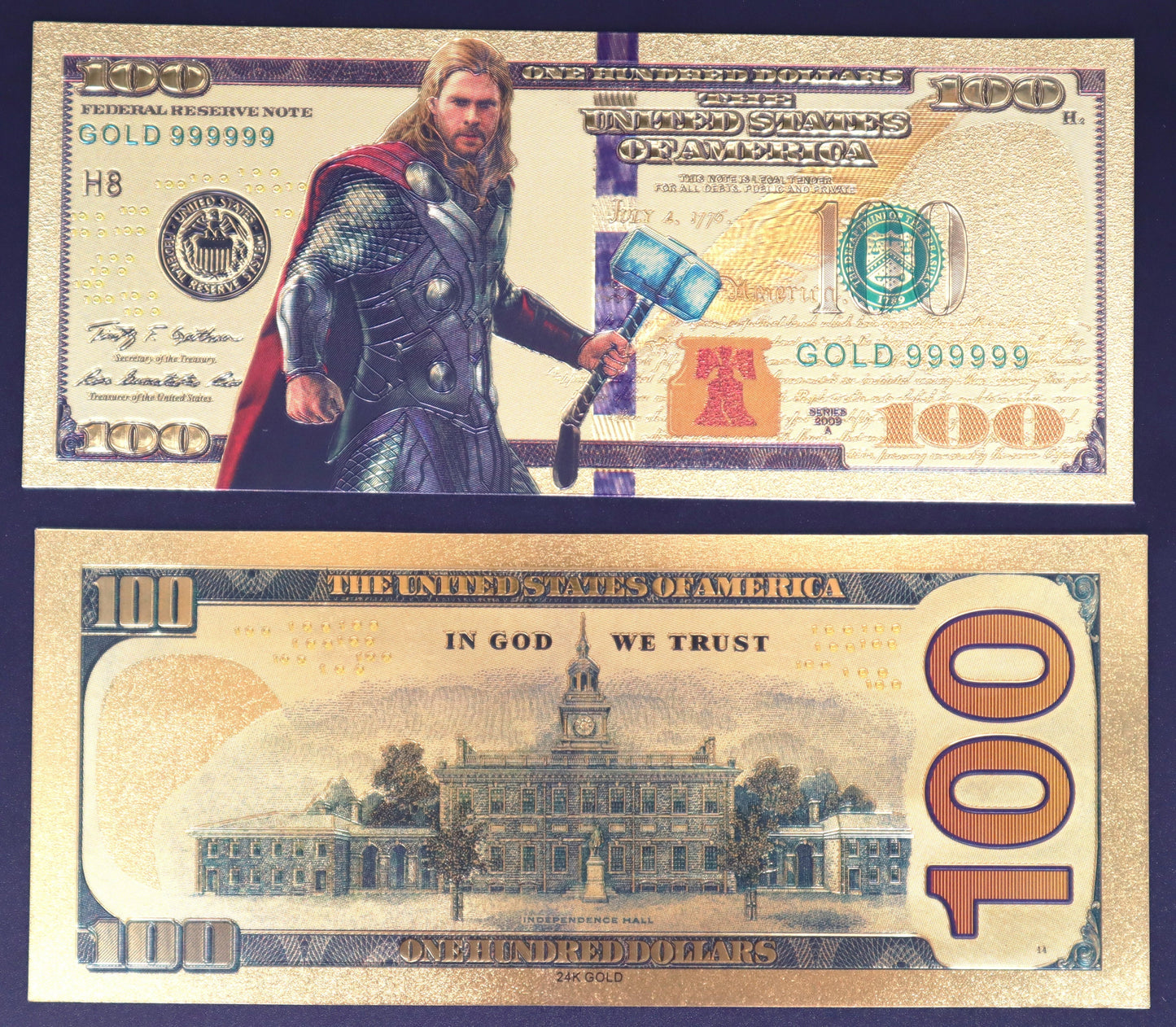 Avengers Collectible Golden Foil Banknote - 1