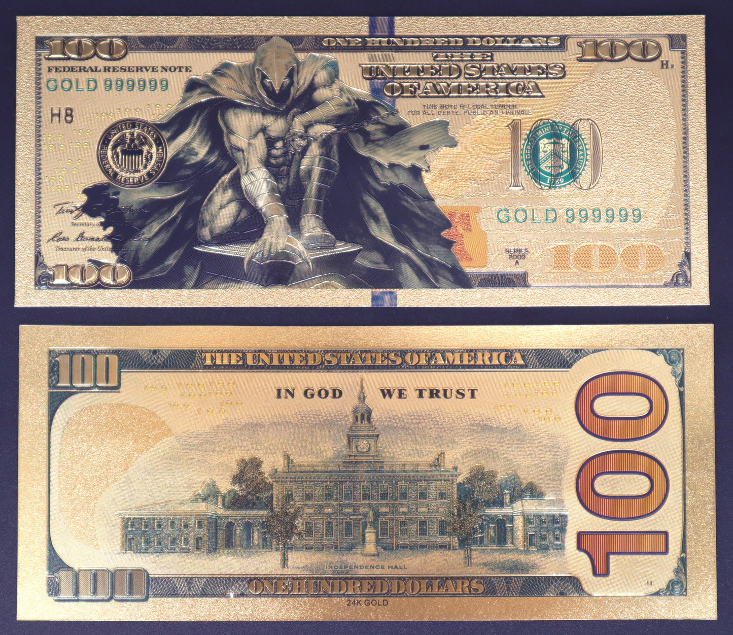 Marvel Heroes Collectible Golden Foil Banknote - 2