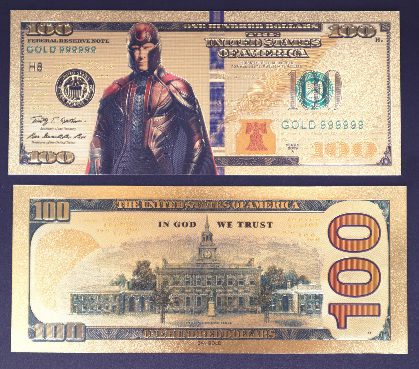 Marvel Heroes Collectible Golden Foil Banknote - 2