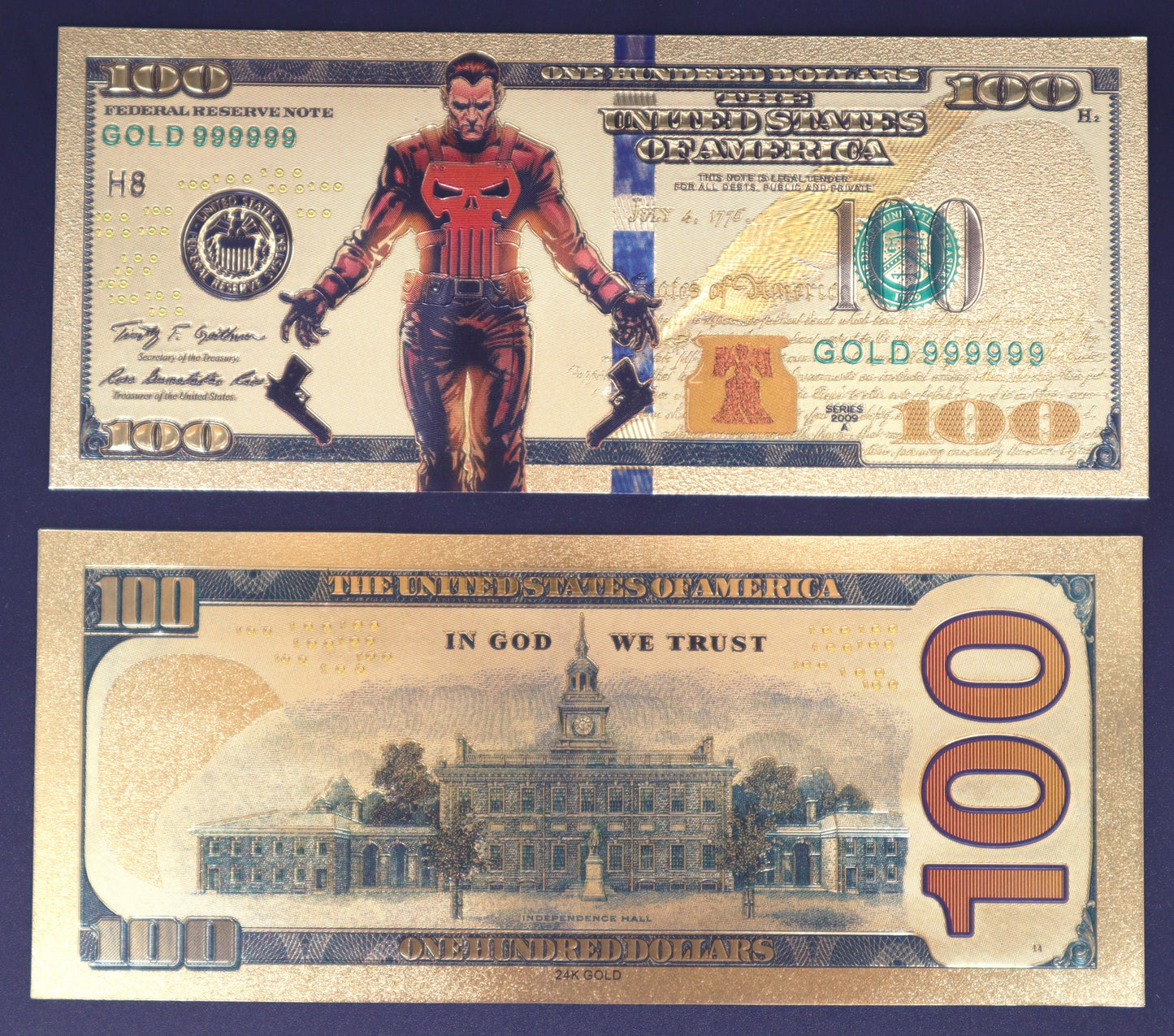 Marvel Heroes Collectible Golden Foil Banknote - 2