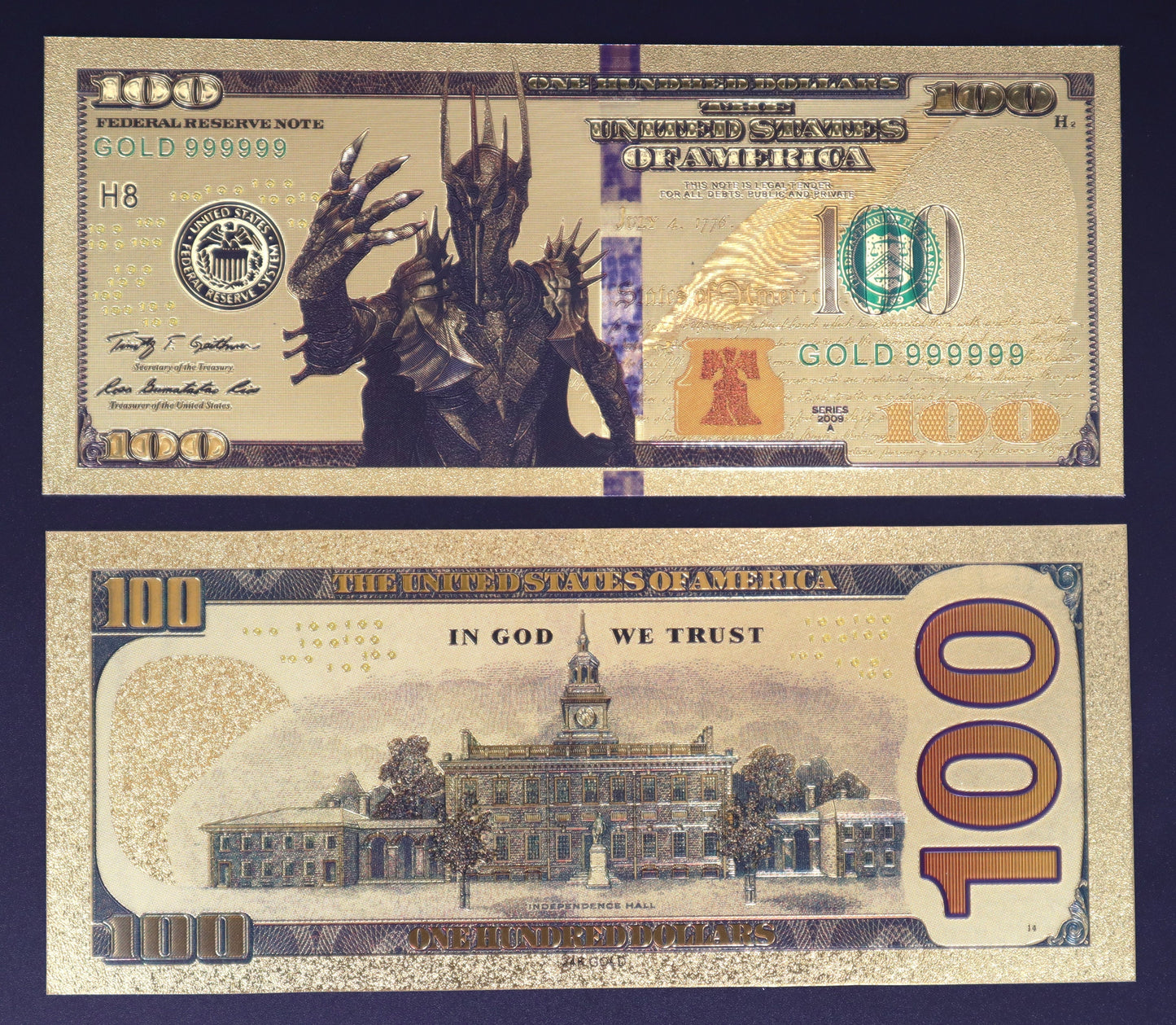 The Lord of The Rings Collectible Golden Foil Banknote - 2