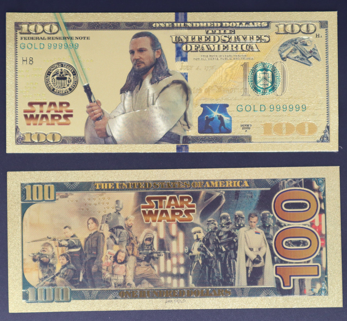 Star Wars Jedi Collectible Golden Foil Banknote