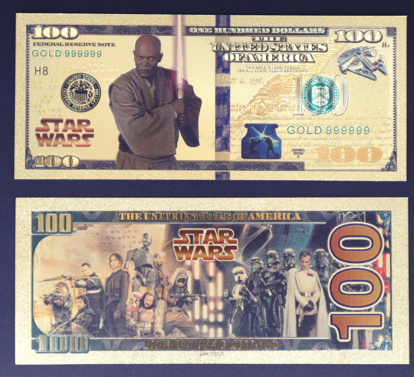 Star Wars Jedi Collectible Golden Foil Banknote