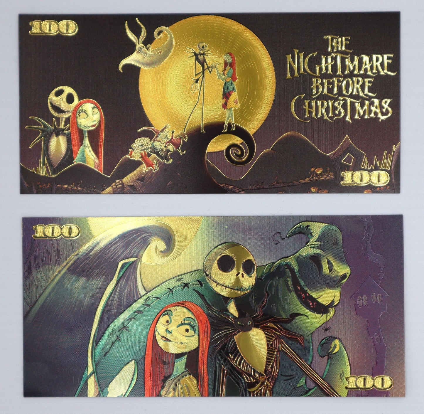 The Nightmare before Christmas - Collectible Golden Foil Banknote