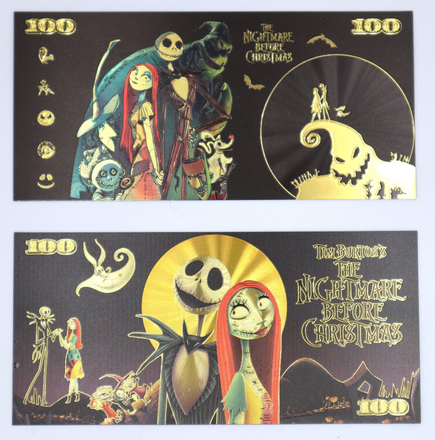 The Nightmare before Christmas - Collectible Golden Foil Banknote
