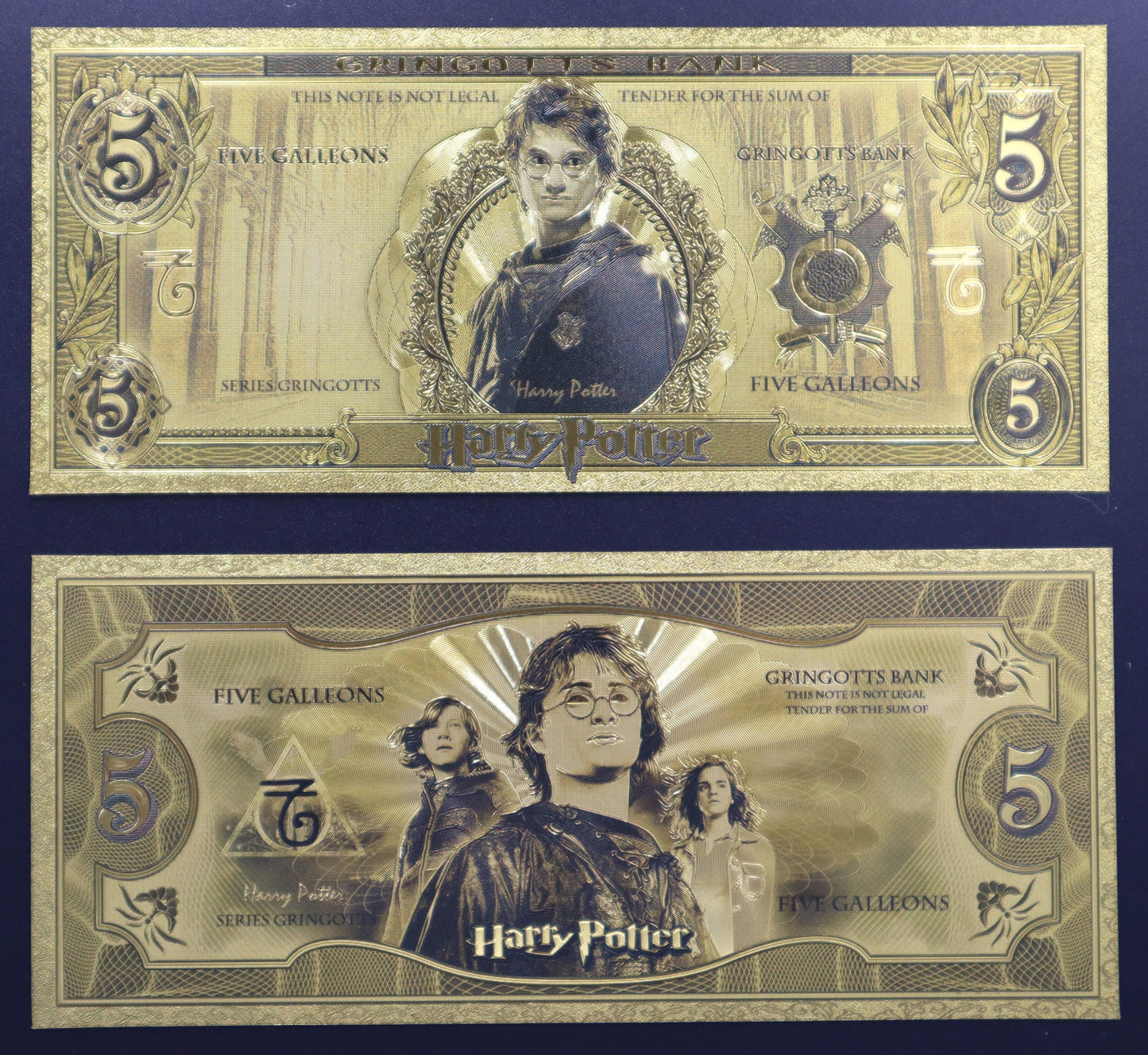 Harry Potter - Collectible Golden Foil Banknote