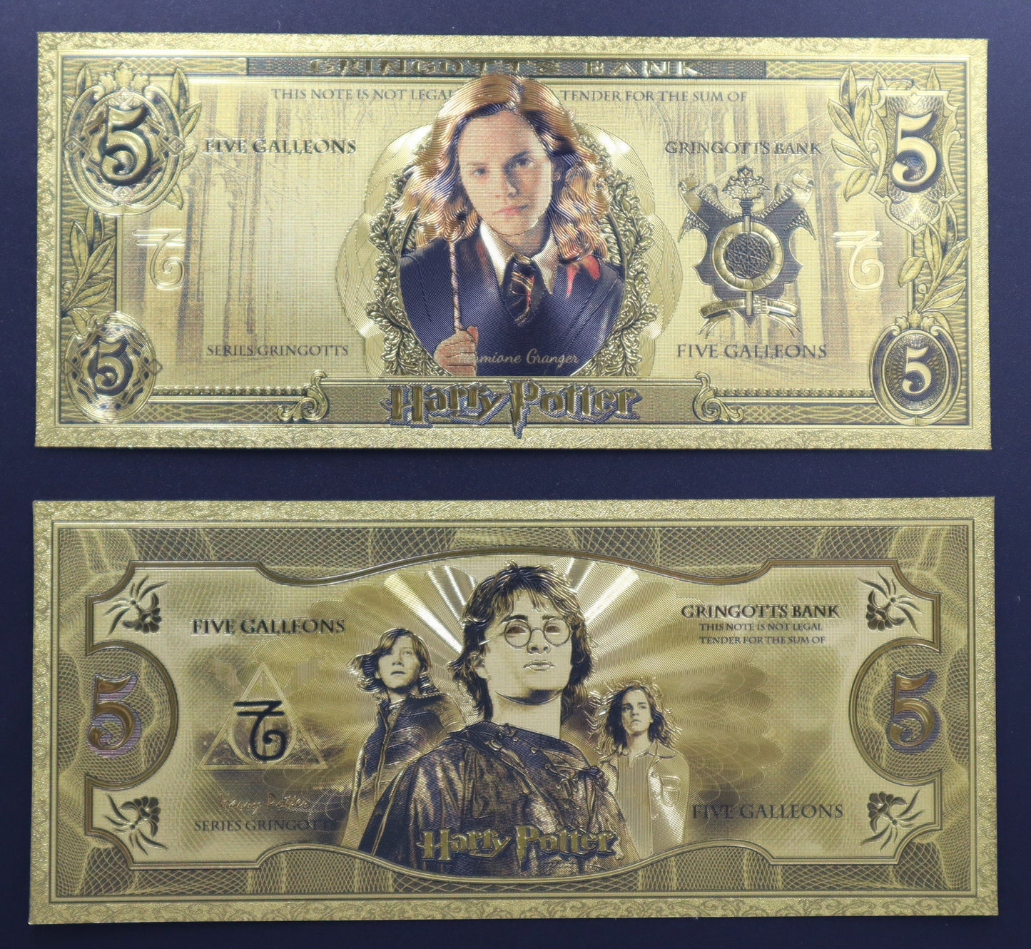 Harry Potter - Collectible Golden Foil Banknote