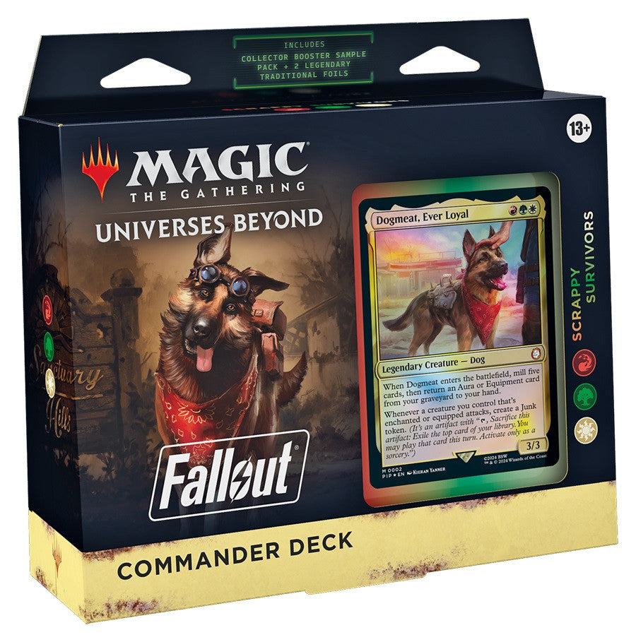 Magic the Gathering Fallout Commander Decks Scrappy Survivors RED/GREEN/WHITE (SD2)