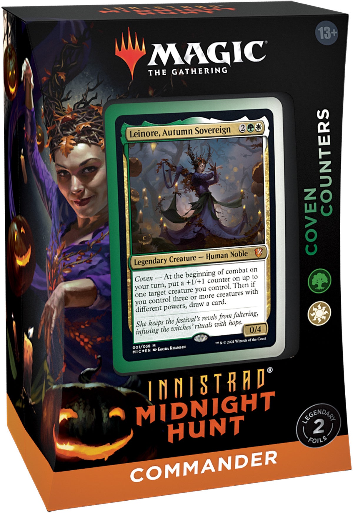 Magic the Gathering Innistrad Midnight Hunt Commander Deck Coven Counters