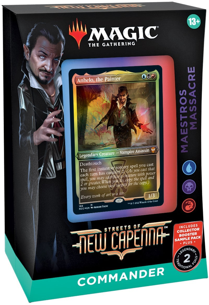 Magic the Gathering Streets of New Capeena Commander Deck BLUE/BLACK/RED Maestros Massacre
