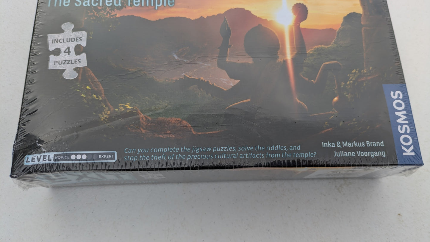 Exit the Game The Sacred Temple (Jigsaw Puzzle and Game)