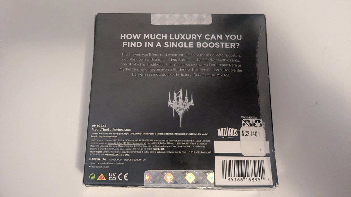 Magic the Gathering Double Masters 2022 Collector Boosters (4 Boosters Per Display)