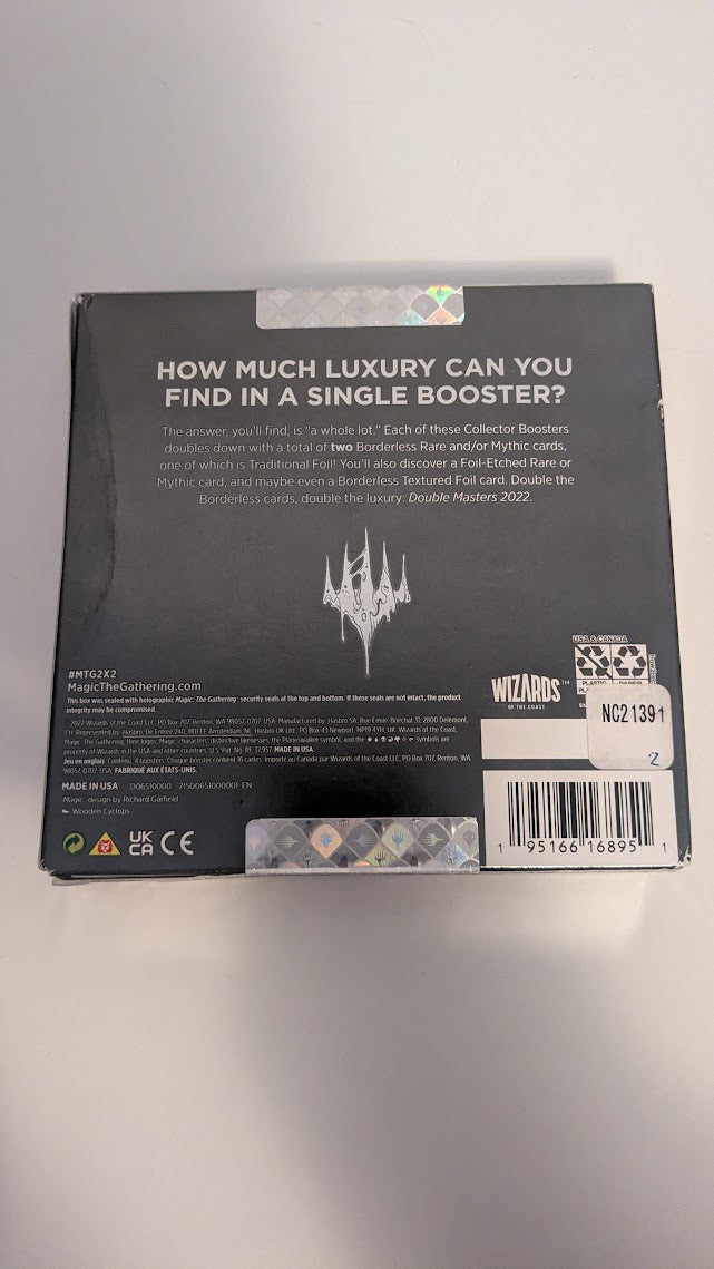 Magic the Gathering Double Masters 2022 Collector Boosters (4 Boosters Per Display)