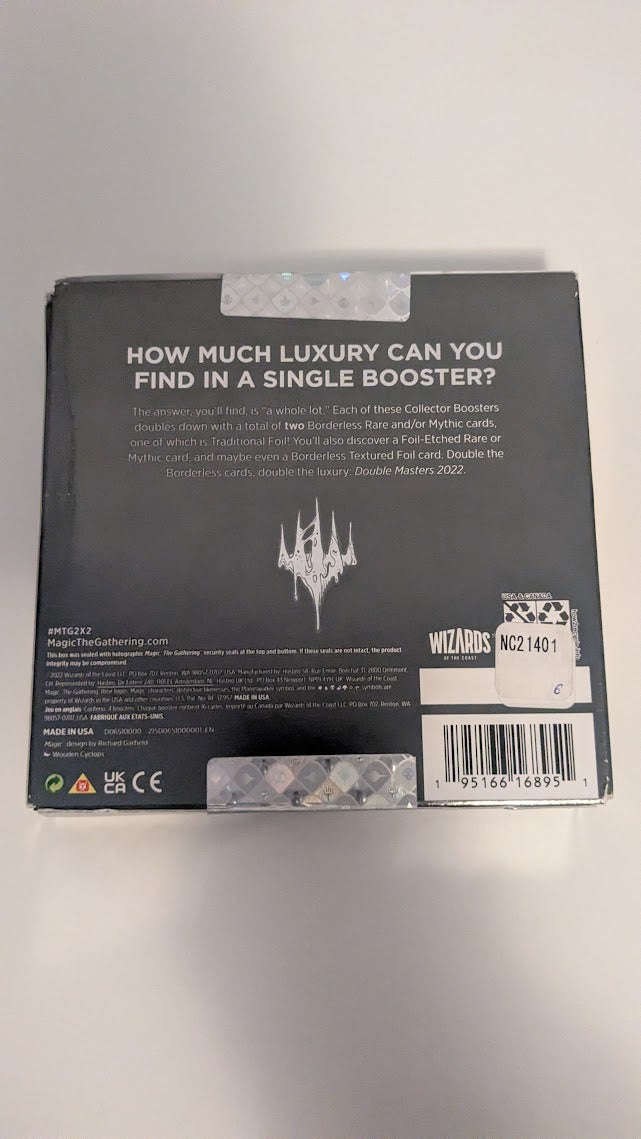 Magic the Gathering Double Masters 2022 Collector Boosters (4 Boosters Per Display)