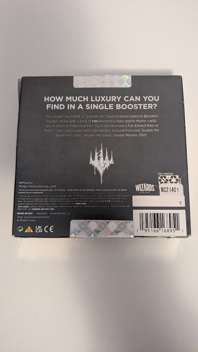 Magic the Gathering Double Masters 2022 Collector Boosters (4 Boosters Per Display)
