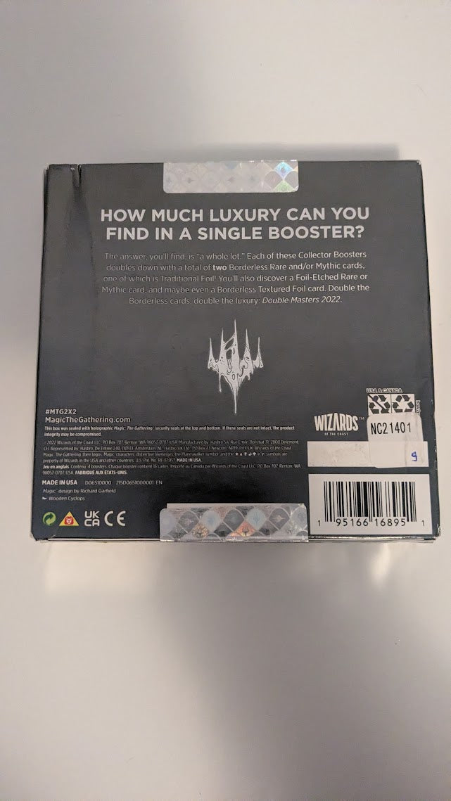 Magic the Gathering Double Masters 2022 Collector Boosters (4 Boosters Per Display)