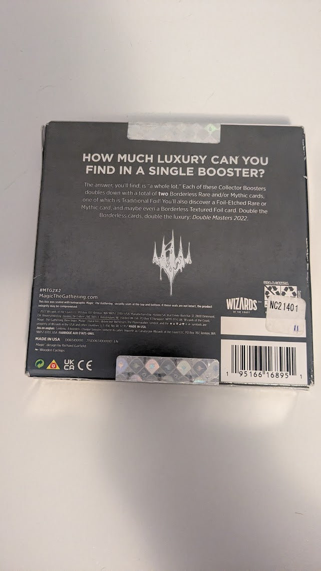 Magic the Gathering Double Masters 2022 Collector Boosters (4 Boosters Per Display)