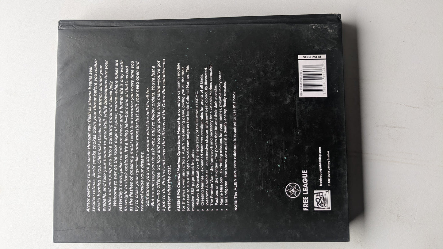 Alien RPG - Colonial Marines Operations Manual Campaign