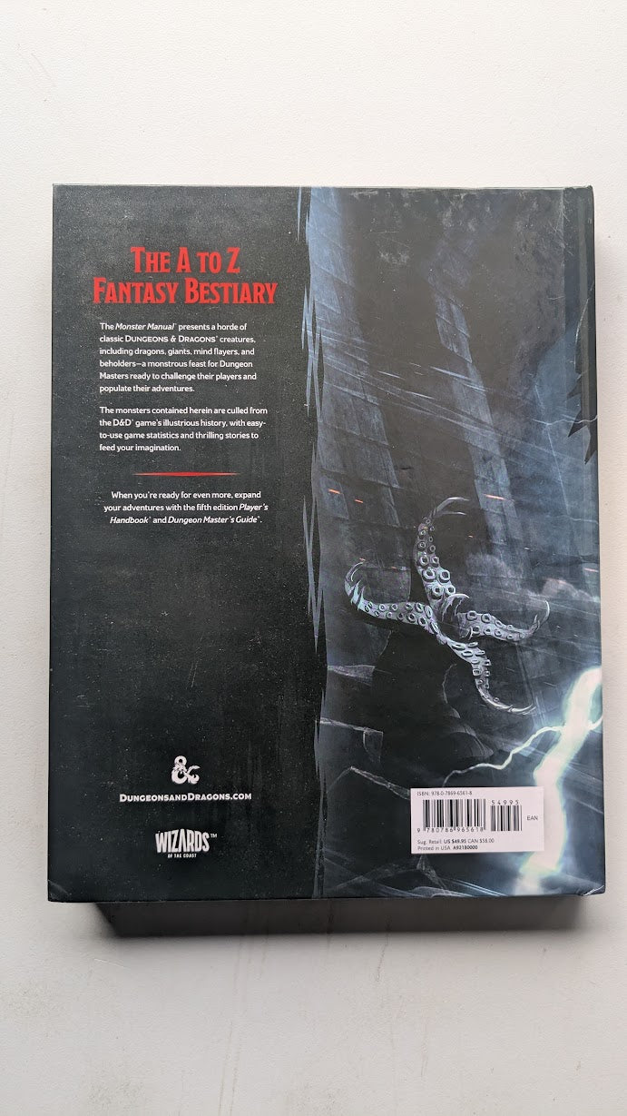D&D Dungeons & Dragons Monster Manual Hardcover