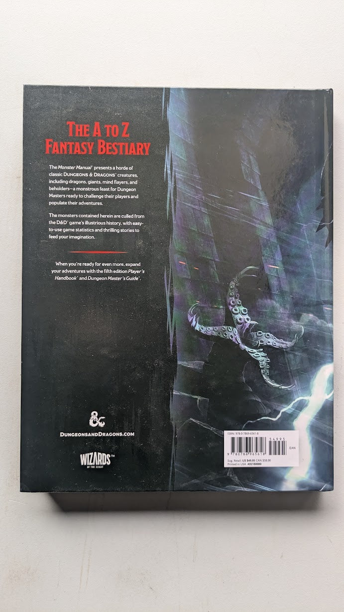D&D Dungeons & Dragons Monster Manual Hardcover