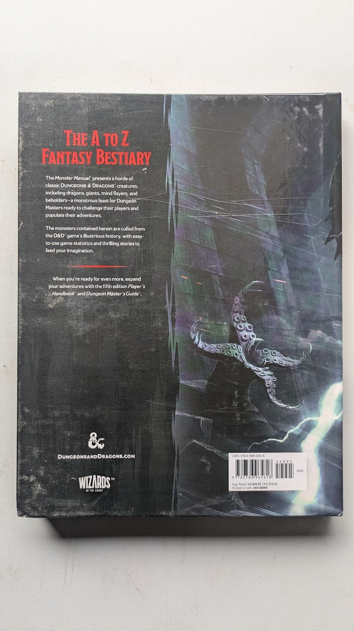 D&D Dungeons & Dragons Monster Manual Hardcover