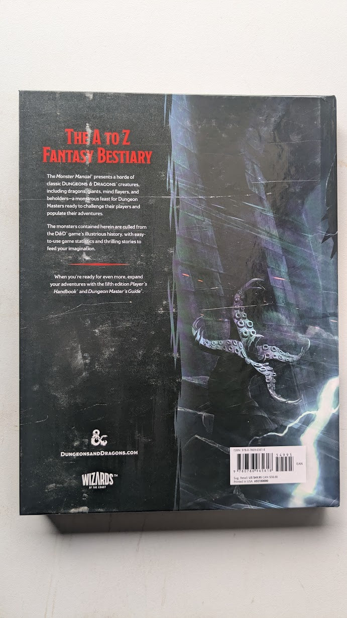 D&D Dungeons & Dragons Monster Manual Hardcover
