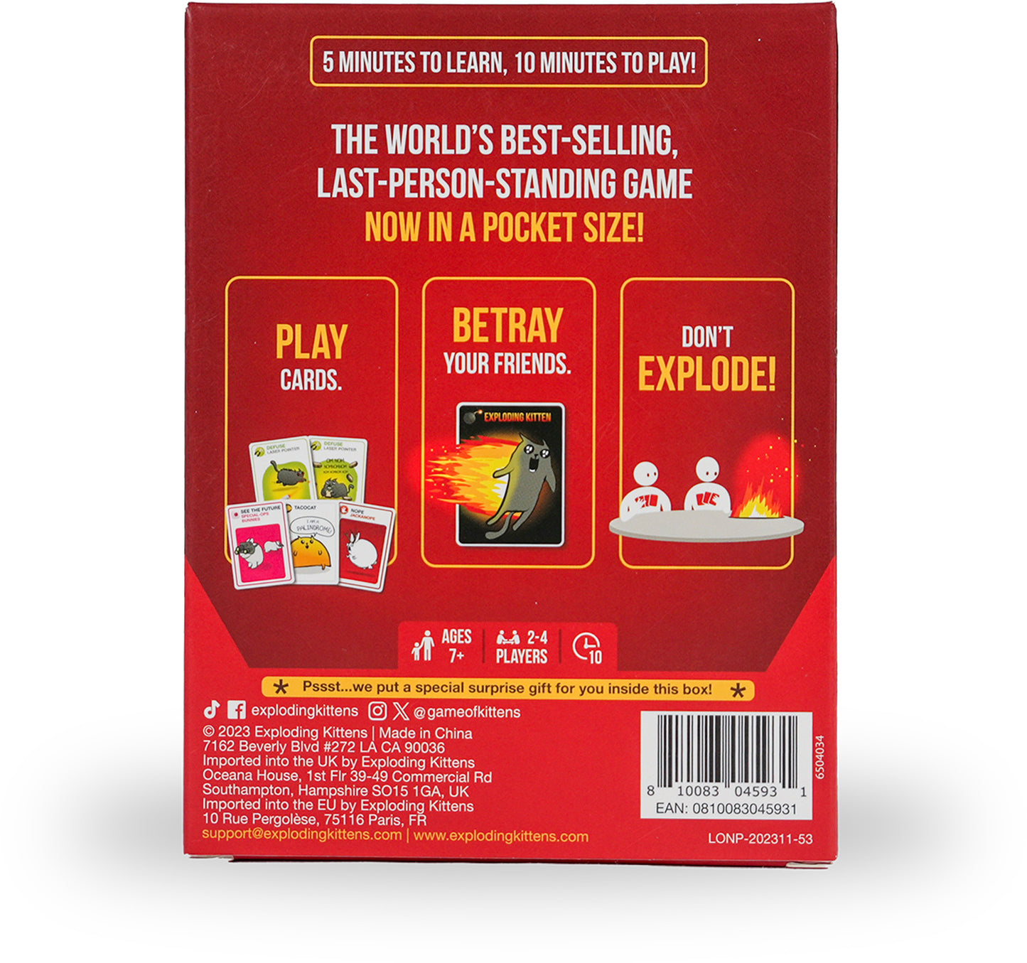 [Grade C] Grab & Game - Exploding Kittens