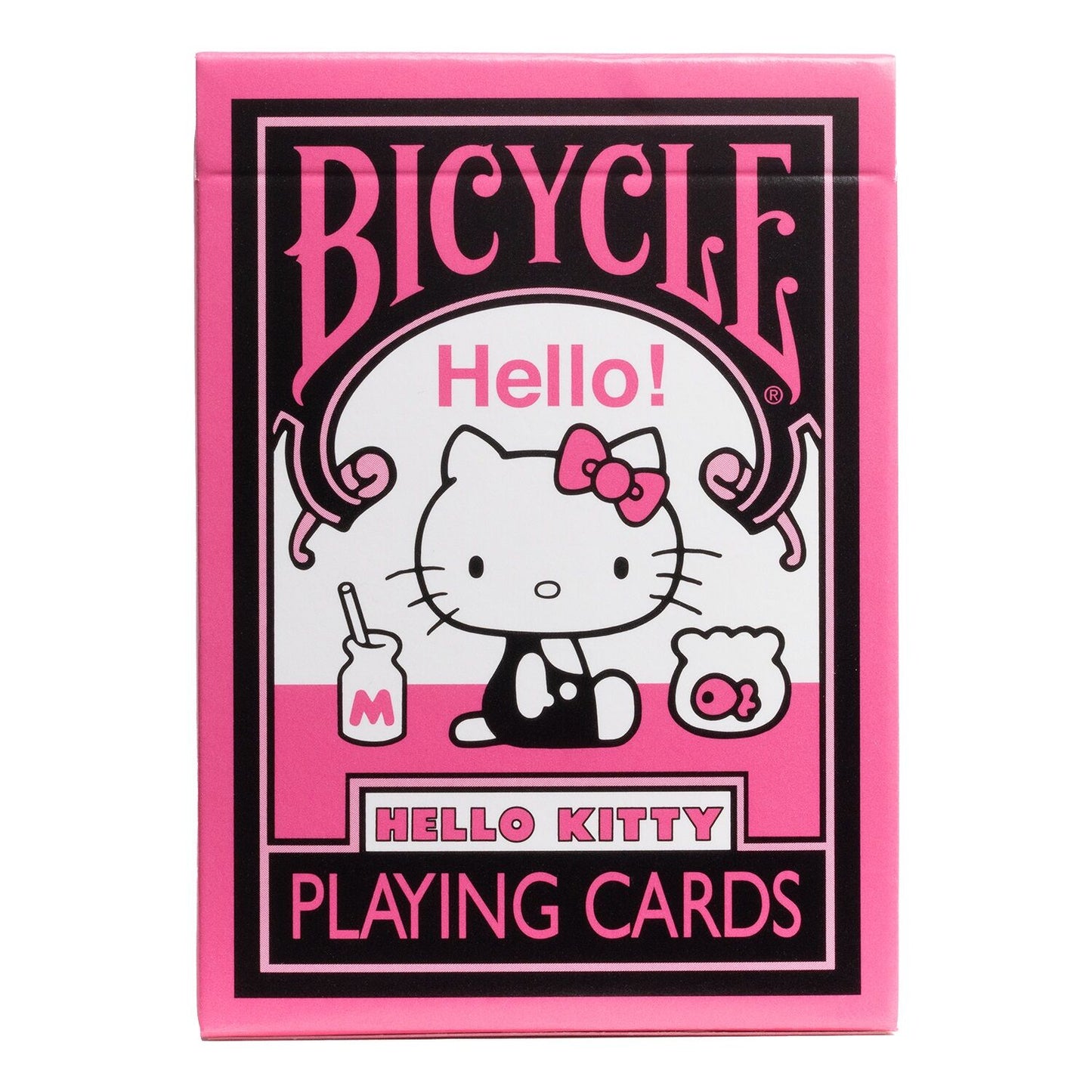 [Grade A] Bicycle Hello Kitty Black and Pink Playing Cards
