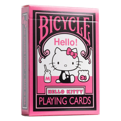 [Grade A] Bicycle Hello Kitty Black and Pink Playing Cards