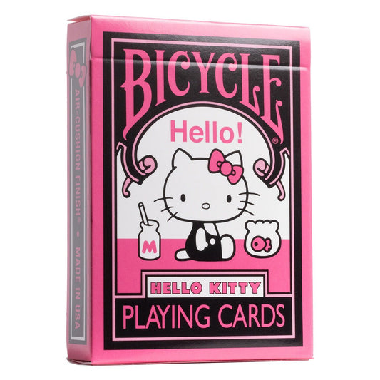 [Grade A] Bicycle Hello Kitty Black and Pink Playing Cards