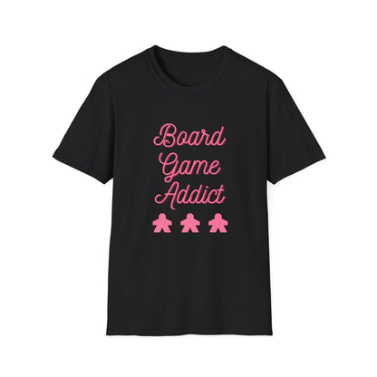 Board Games Addict_Pink | Funny Gaming T shirt | Cute and Funny Unisex Clothing | Gamers T shirt