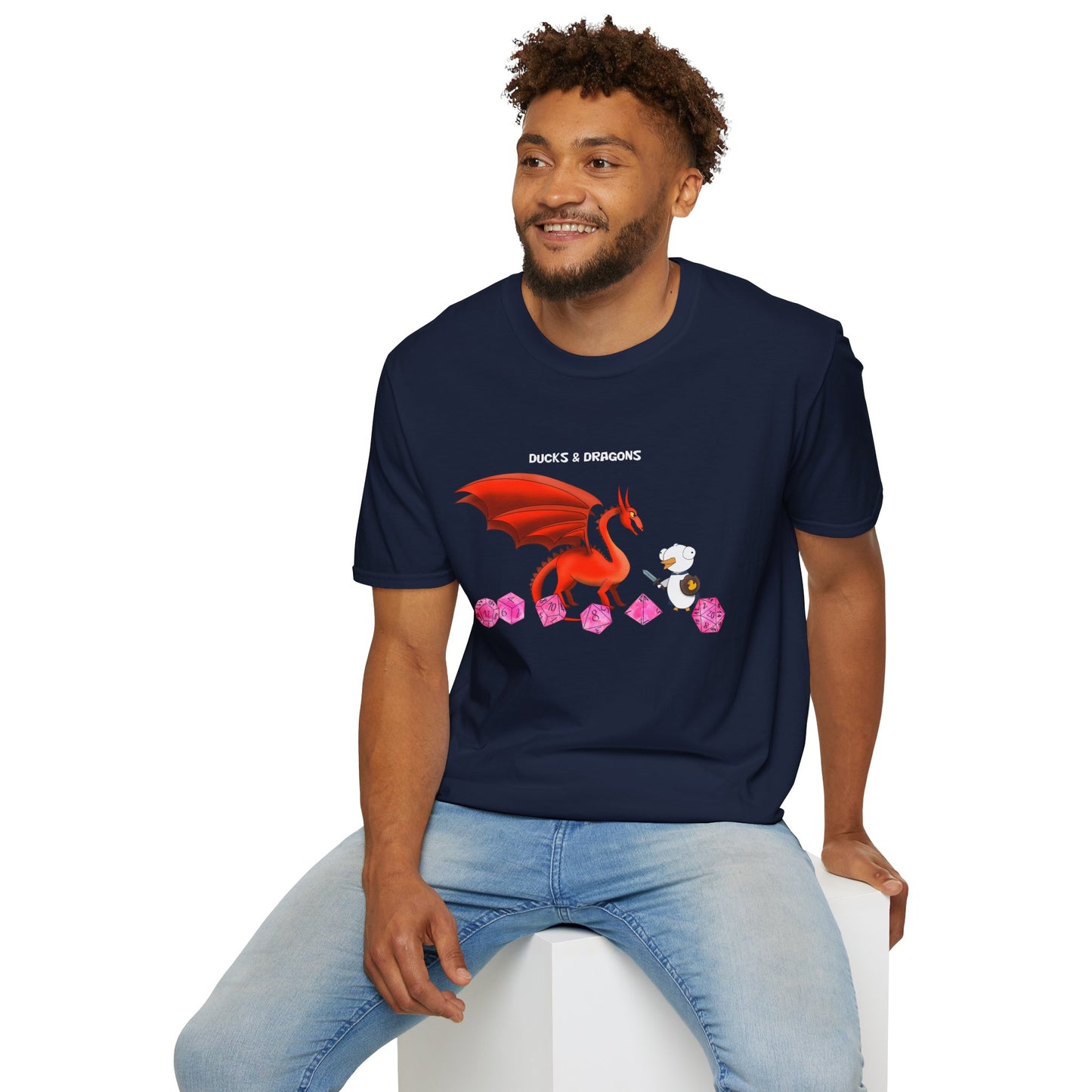 D&D Ducks And Dragons | Dippy Duck T shirt | Cute and Funny Unisex T shirt | Dungeon Master Shirt | DnD Clothing