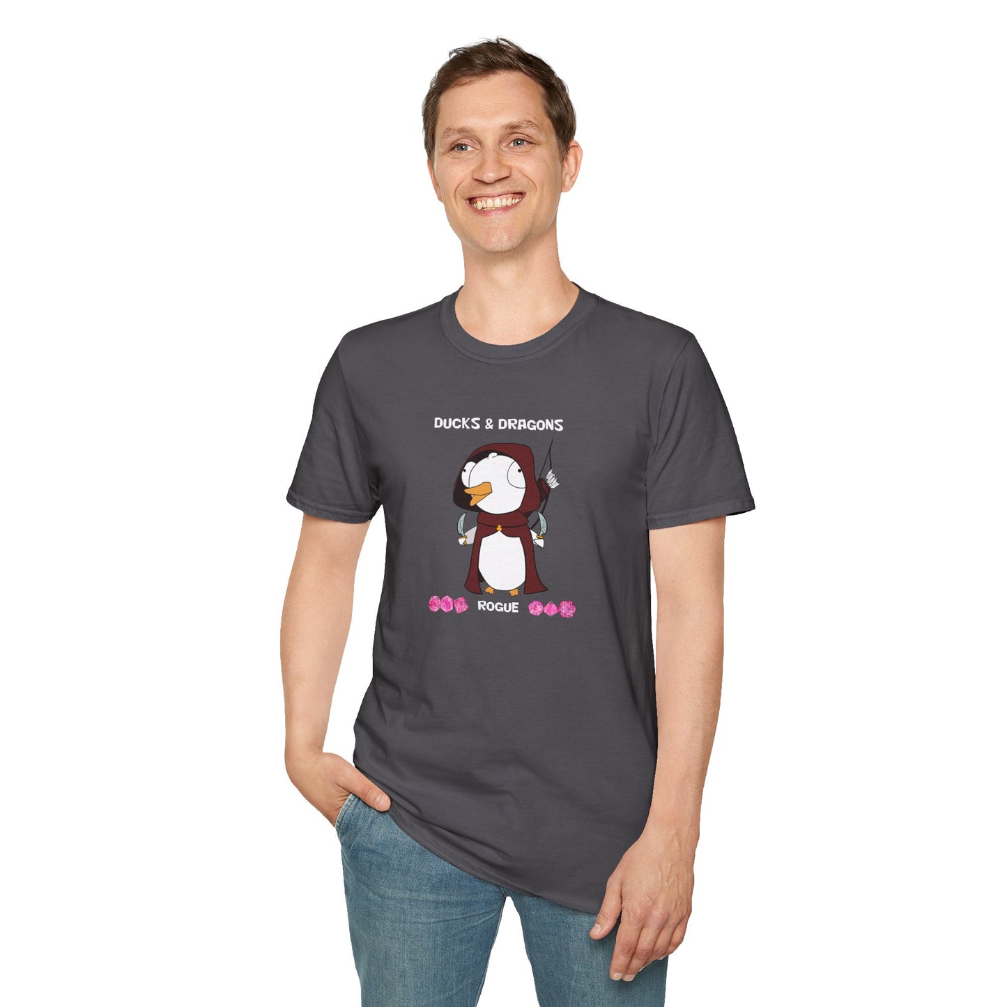 D&D Ducks And Dragons Rogue | Dippy Duck T shirt | Cute and Funny Unisex T shirt | Rogue Class Shirt | DnD Clothing