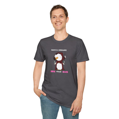 D&D Ducks And Dragons Rogue | Dippy Duck T shirt | Cute and Funny Unisex T shirt | Rogue Class Shirt | DnD Clothing