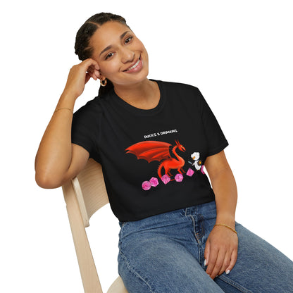 D&D Ducks And Dragons | Dippy Duck T shirt | Cute and Funny Unisex T shirt | Dungeon Master Shirt | DnD Clothing