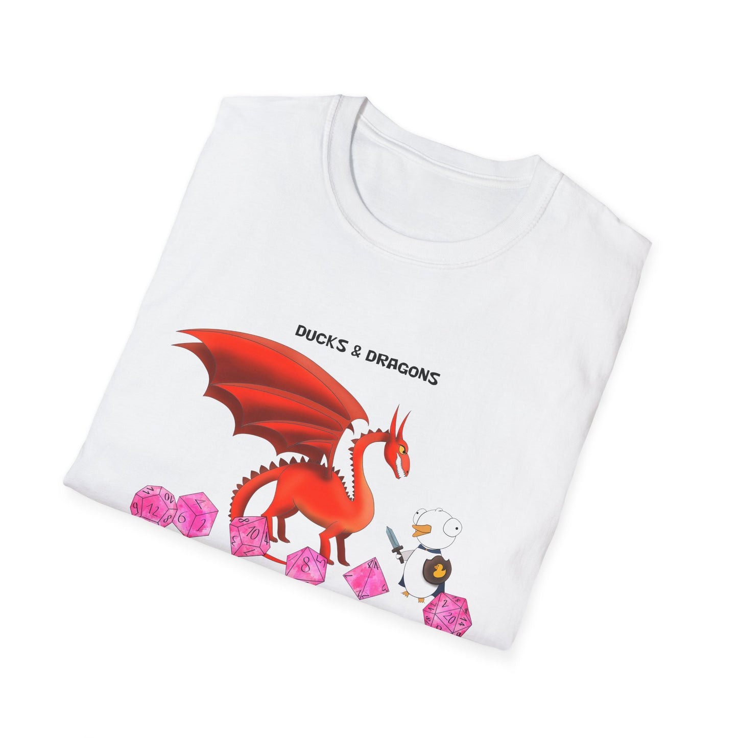 D&D Ducks And Dragons | Dippy Duck T shirt | Cute and Funny Unisex T shirt | Dungeon Master Shirt | DnD Clothing