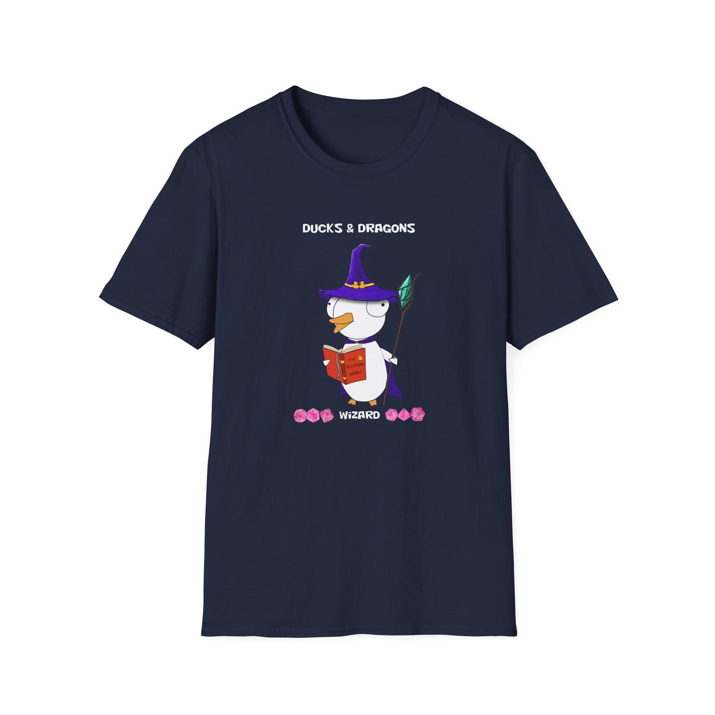 D&D Ducks And Dragons Wizard | Dippy Duck T shirt | Cute and Funny Unisex T shirt | Wizard Class Shirt | DnD Clothing