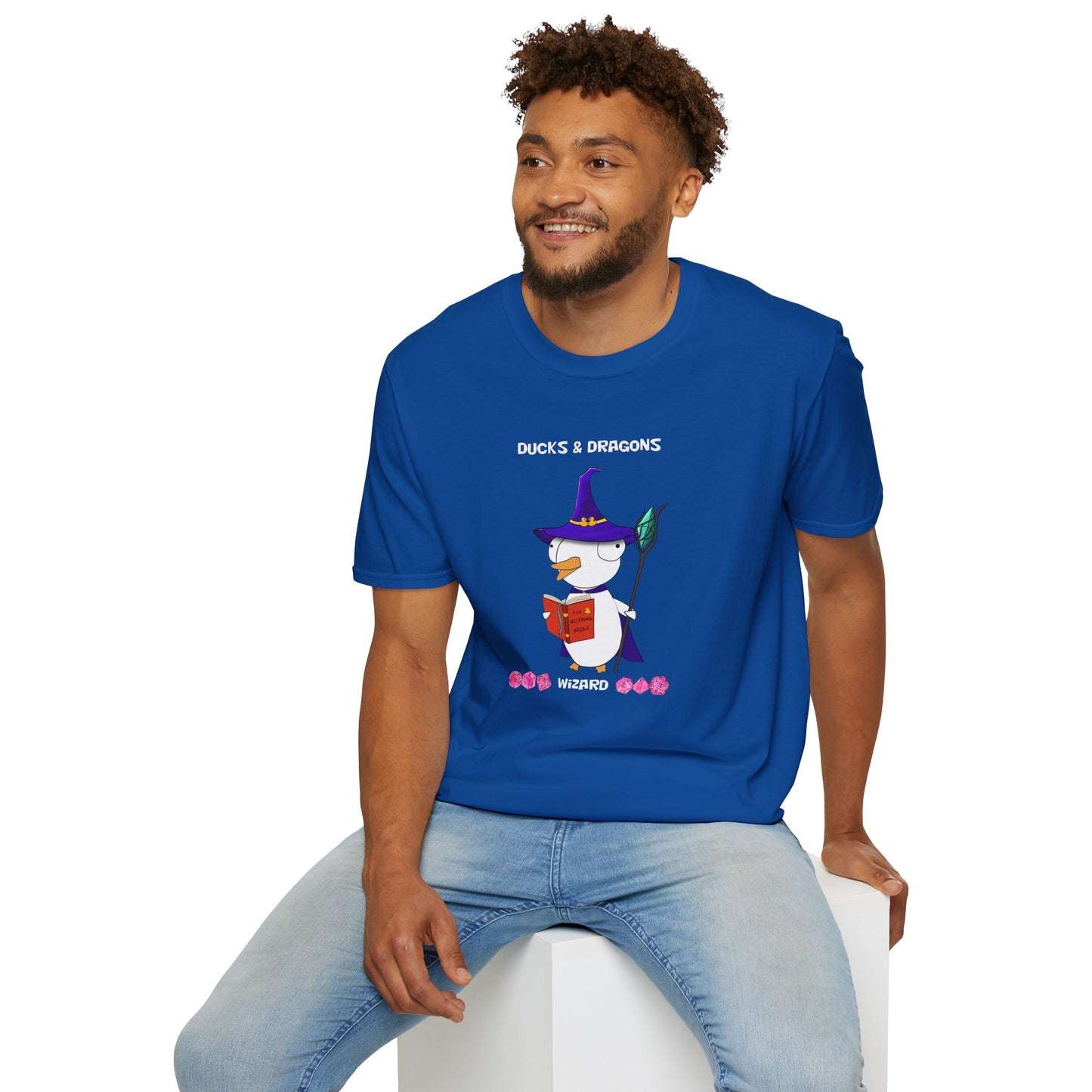 D&D Ducks And Dragons Wizard | Dippy Duck T shirt | Cute and Funny Unisex T shirt | Wizard Class Shirt | DnD Clothing