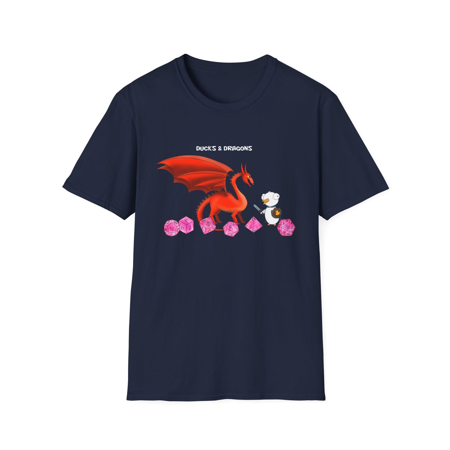 D&D Ducks And Dragons | Dippy Duck T shirt | Cute and Funny Unisex T shirt | Dungeon Master Shirt | DnD Clothing