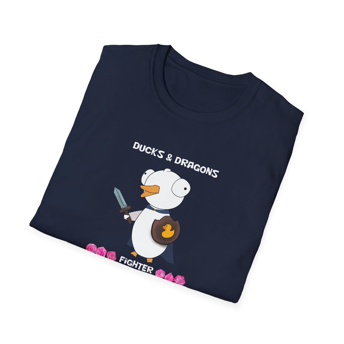 D&D Ducks And Dragons Fighter | Dippy Duck T shirt | Cute and Funny Unisex T shirt | Fighter Class Shirt | DnD Clothing