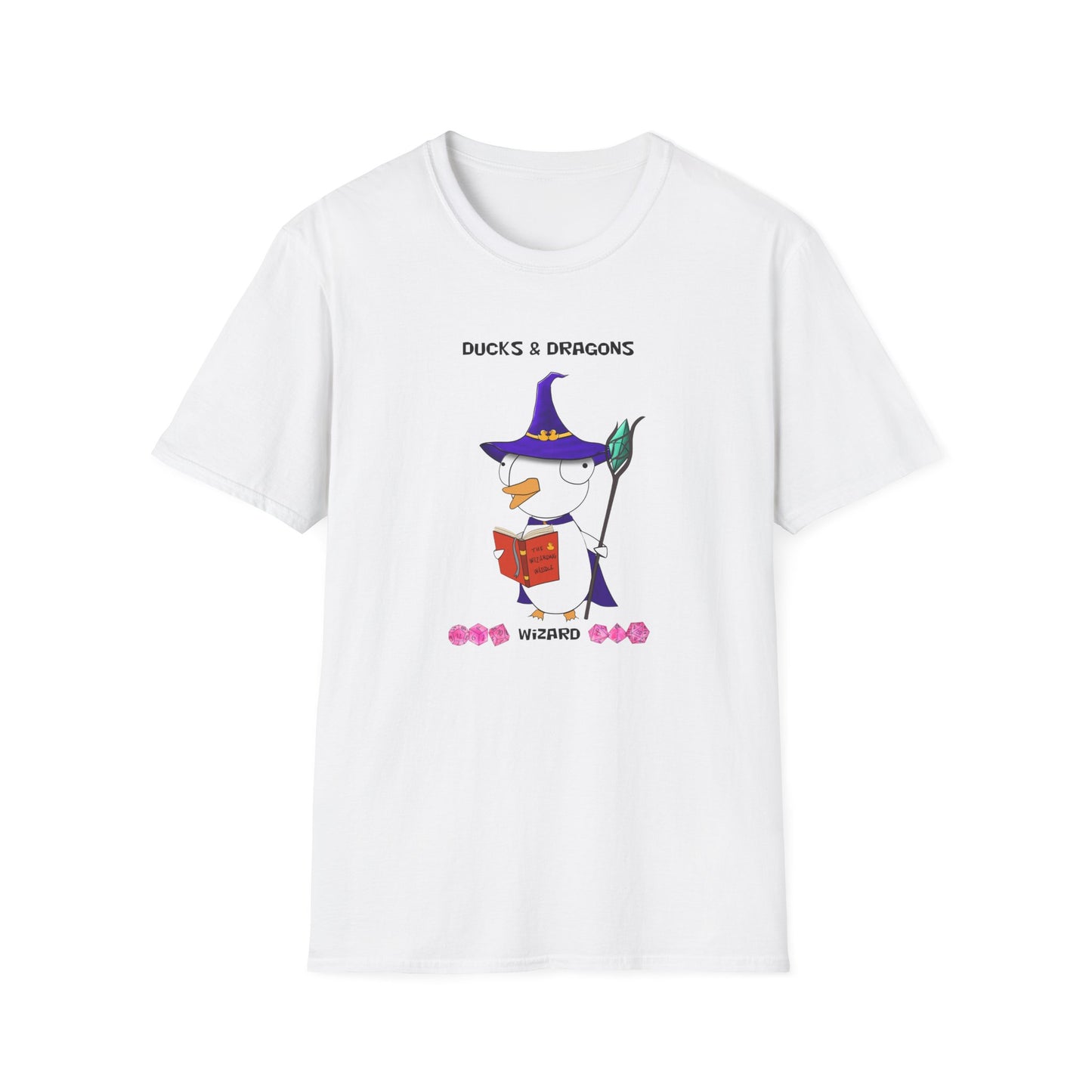 D&D Ducks And Dragons Wizard | Dippy Duck T shirt | Cute and Funny Unisex T shirt | Wizard Class Shirt | DnD Clothing