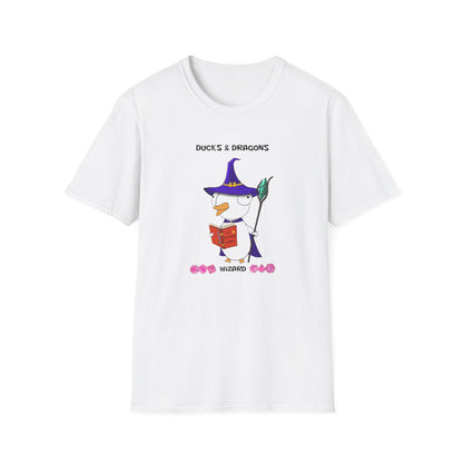 D&D Ducks And Dragons Wizard | Dippy Duck T shirt | Cute and Funny Unisex T shirt | Wizard Class Shirt | DnD Clothing