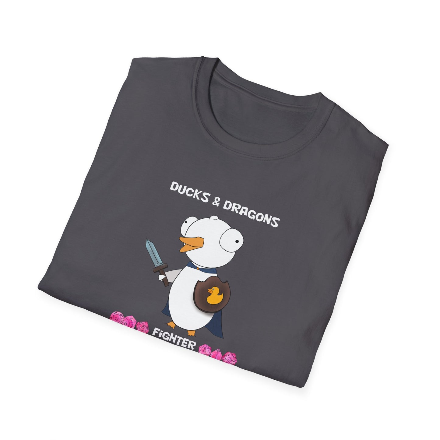 D&D Ducks And Dragons Fighter | Dippy Duck T shirt | Cute and Funny Unisex T shirt | Fighter Class Shirt | DnD Clothing