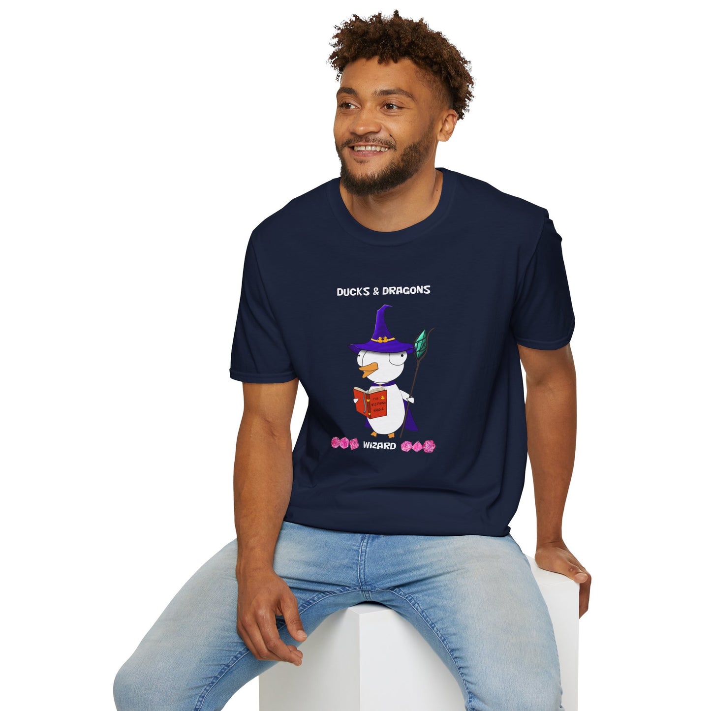 D&D Ducks And Dragons Wizard | Dippy Duck T shirt | Cute and Funny Unisex T shirt | Wizard Class Shirt | DnD Clothing