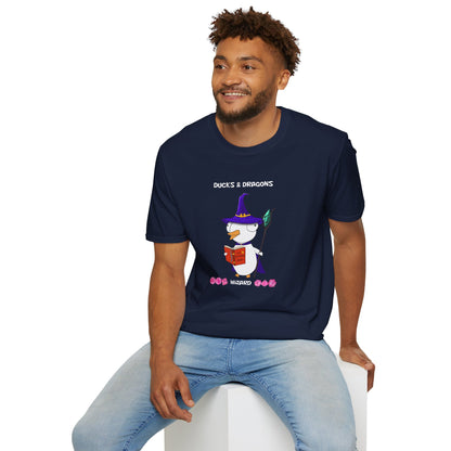 D&D Ducks And Dragons Wizard | Dippy Duck T shirt | Cute and Funny Unisex T shirt | Wizard Class Shirt | DnD Clothing